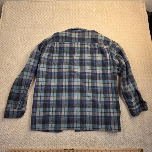 Pendleton Beach Boys Board Shirt Mens Large Loop Collar Plaid Limited Edition
